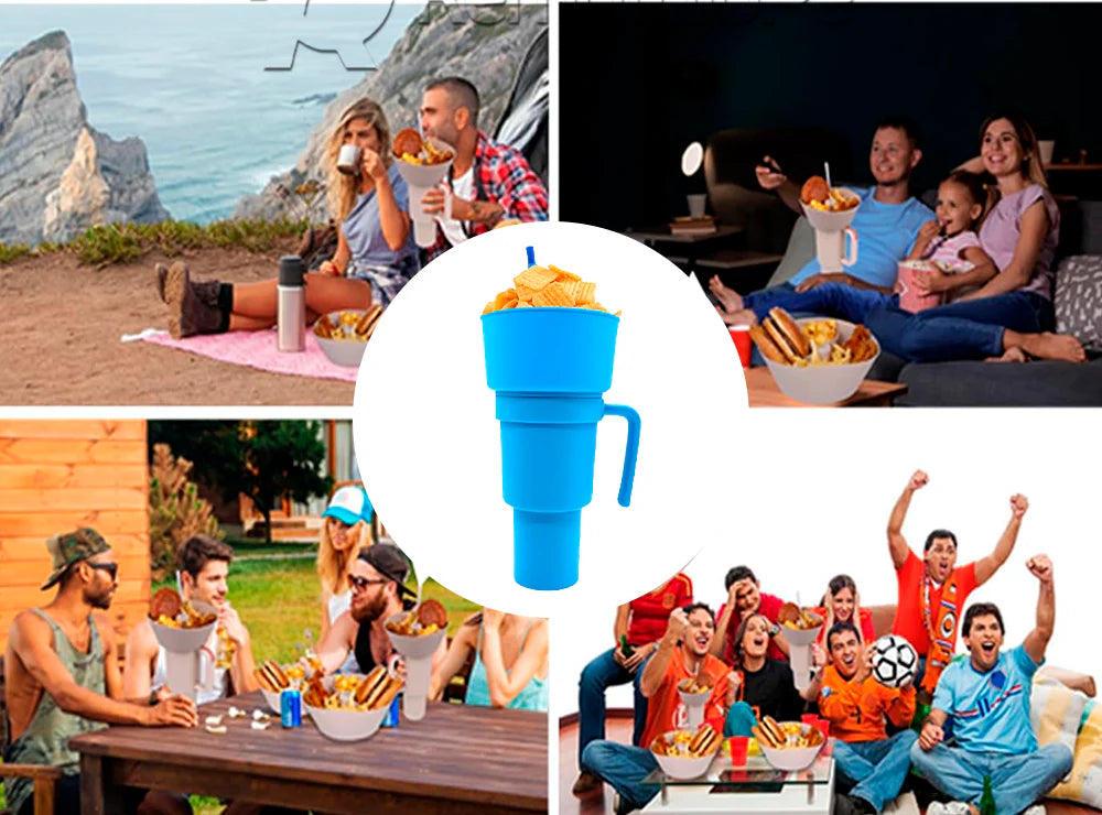 Vaso Snack 2 en 1, de 950 ML