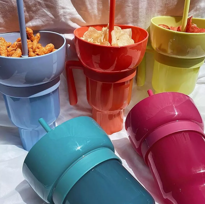 Vaso Snack 2 en 1, de 950 ML